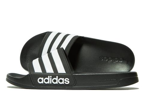 Adidas Cloudfoam Adilette Slides - Black - Mens