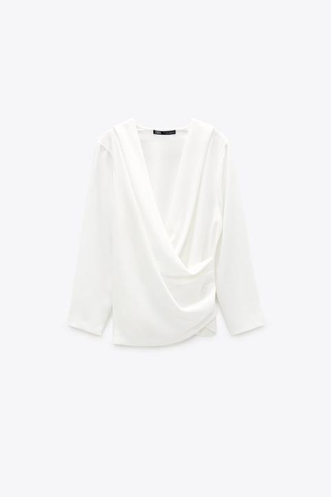 Blouse À Fermeture Cache-cœur
