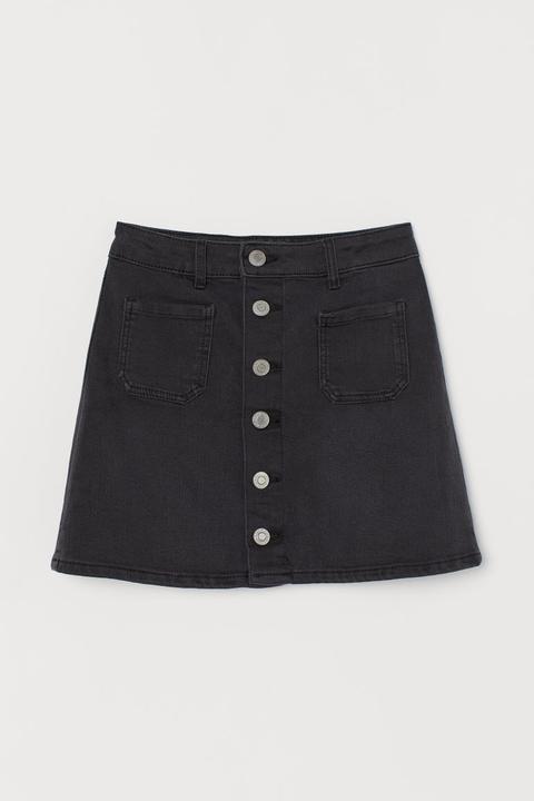 H & M - Gonna Di Jeans - Nero