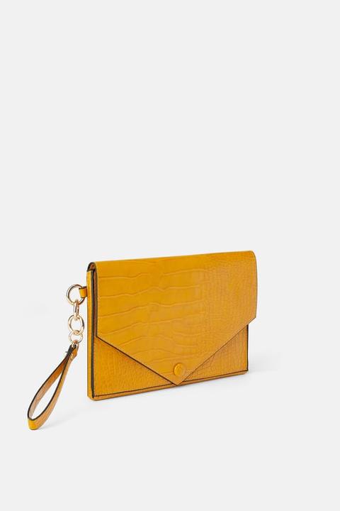 Borsa Clutch Con Stampa Animalier