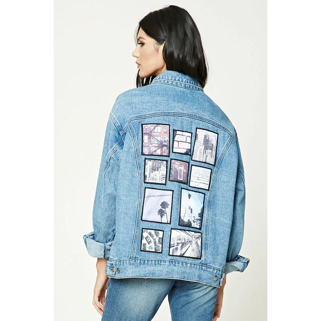 forever 21 oversized jean jacket