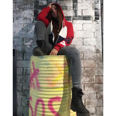Sudadera Mujer Con Cremallera Y Capucha Uissos Combinada Usa