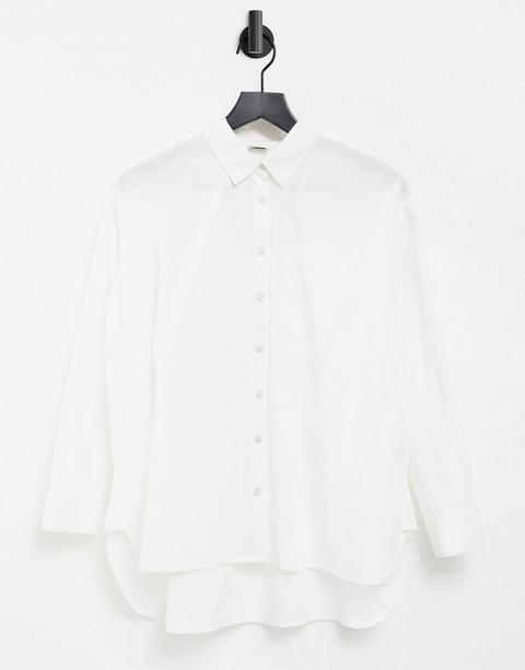 Pimkie Poplin Shirt In White