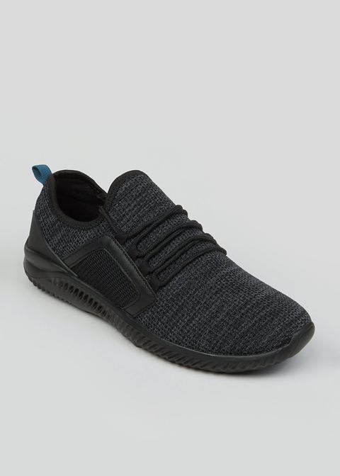 Souluxe Black Knitted Trainers from 