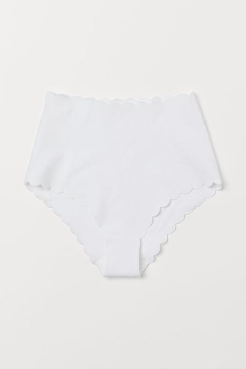 H & M - Slip Bikini High Waist - Bianco