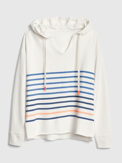 Off white split sales stripe pullover hoodie