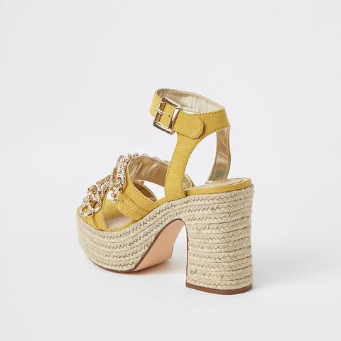 Espadrille block hot sale heel sandals