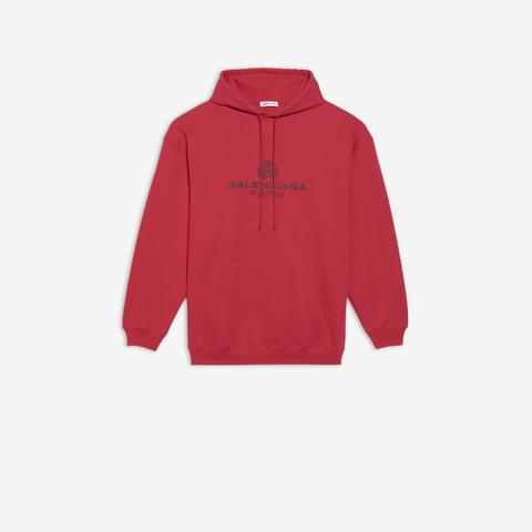 Sudadera Con Capucha Bb Paris De Vellón Cepillado Rojo