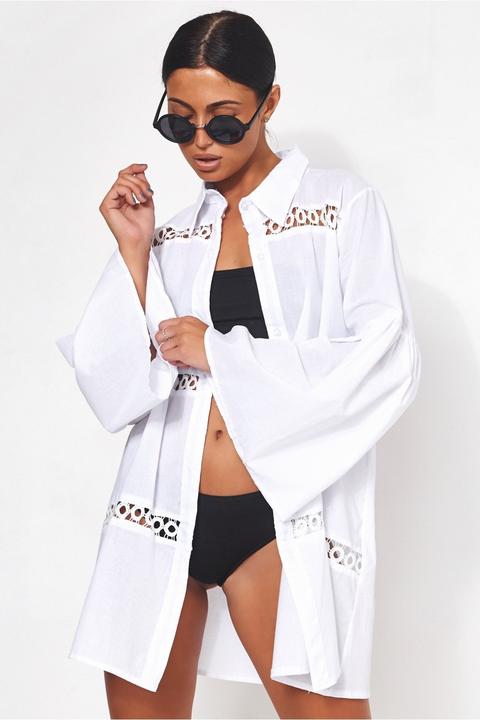 Limited Edition White Oversized Beach Shirt