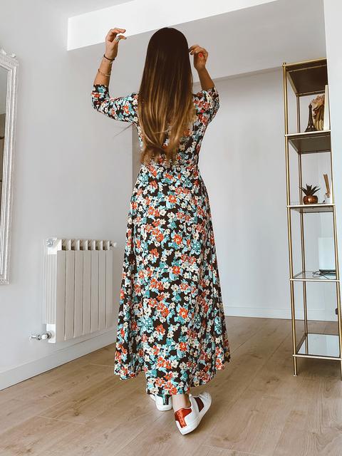 Vestido Camisero Flores