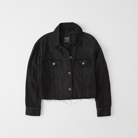 Cropped Denim Jacket from Abercrombie 