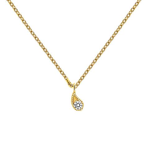 Colgante Diamante Amarillo 0,061 Ct Oro 9 Kt