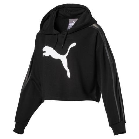 Sudadera Con Capucha Corta De Mujer Active