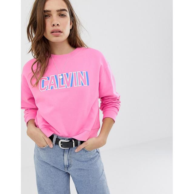 felpa rosa calvin klein