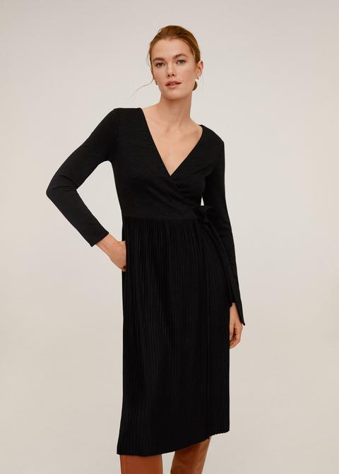 Vestido Falda Plisada