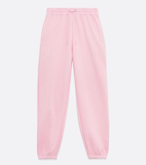 Tall Pink Cuffed Tie Waist Joggers New Look