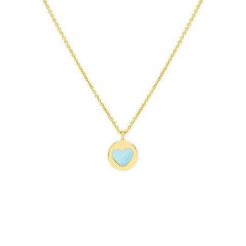 Mini Heart Turquoise Necklace - Maria Pascual Shop