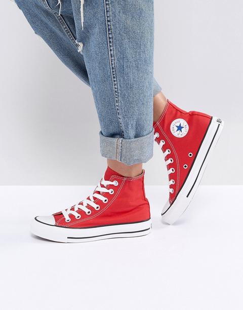 Converse Chuck Taylor High Trainers In Red