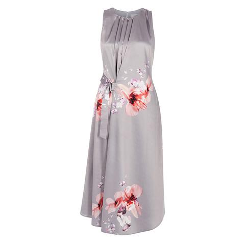 Claude print soft cheap midi dress