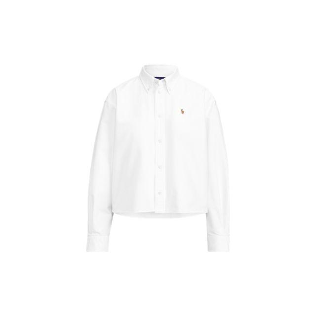 ralph lauren cropped oxford shirt