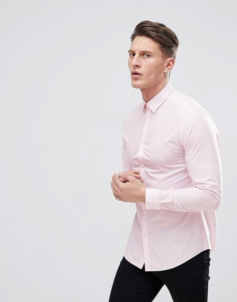 Camisa De Popelina En Rosa De New Look