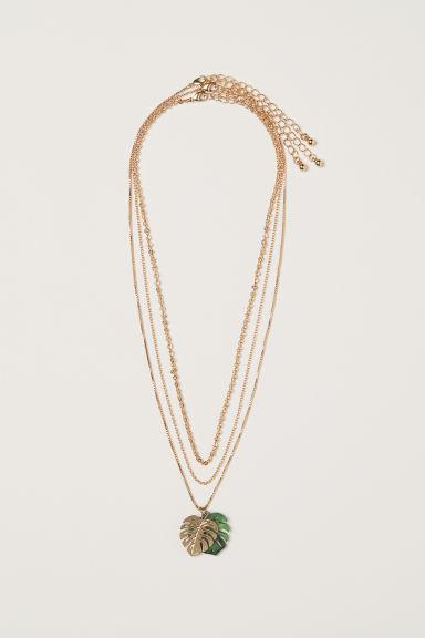 H & M - Collane Con Pendente, 3 Pz - Oro