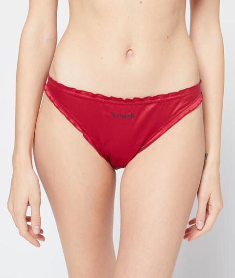 Braguita Satinada 'samedi' - Frenchy Shine - Xs - Rojo - Mujer - Etam