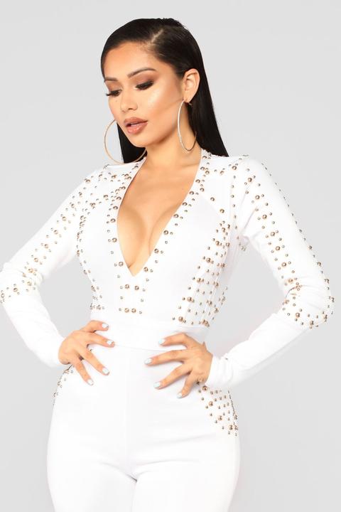 Fashion nova white clearance jumpsuit