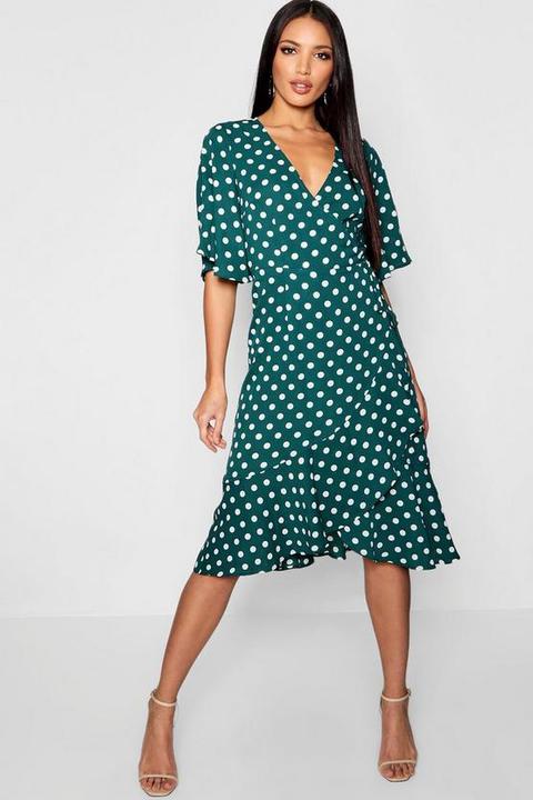 boohoo robe a pois