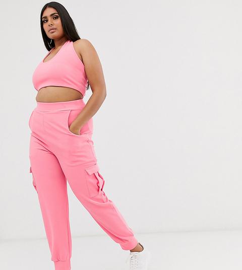 Rokoko Plus Halter Neck Co-ord-pink