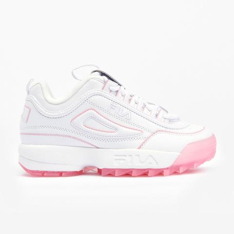 womens pink fila trainers