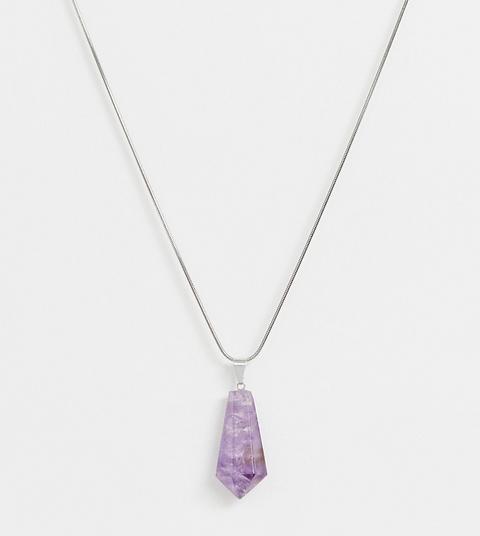 Aura Crystals By Calum - Best - Collana Con Ametista Pietra Protettrice - Viola