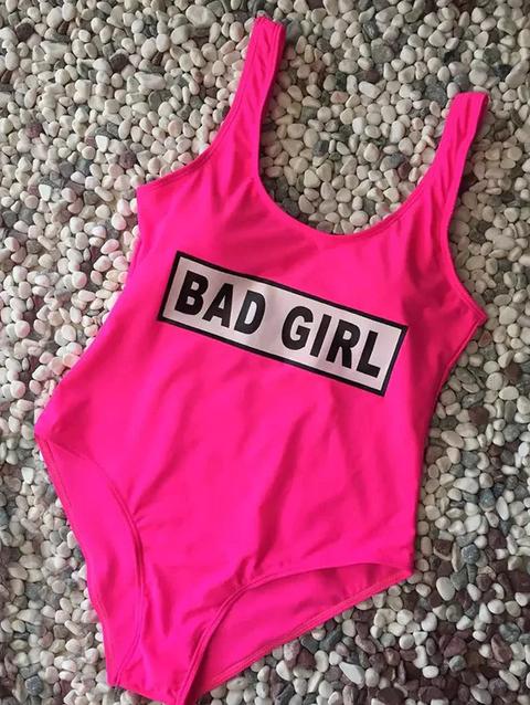 Cinghie Bad Girl Stampa Swimwear