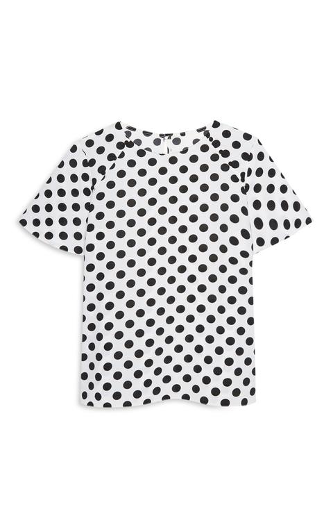 Black Polka Dot T-shirt