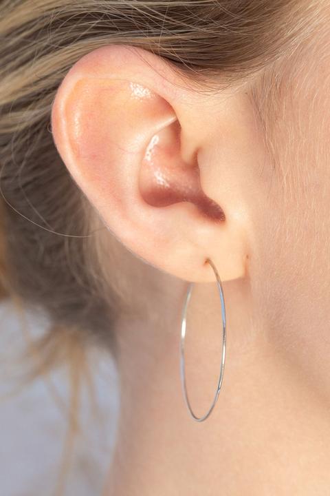 Thin Hoop Earrings