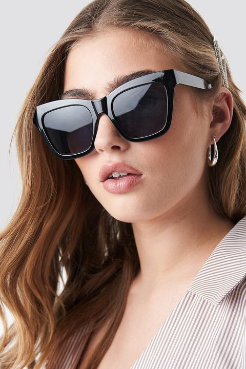 Donnaromina X Na-kd Square Shape Chunky Sunglasses - Black