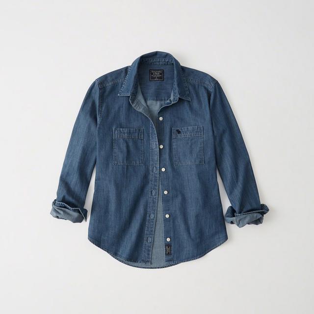 abercrombie denim shirt