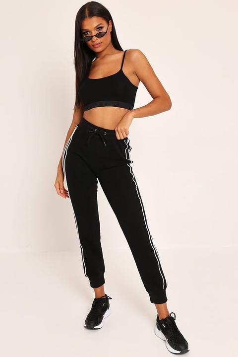 Black Side Stripe Jogger