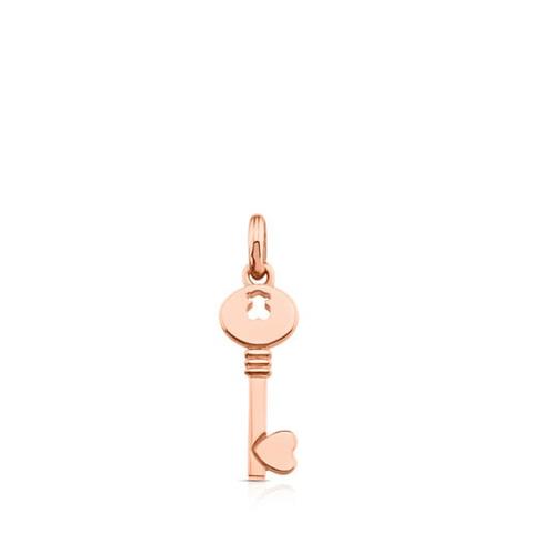 Colgante San Valentín De Plata Vermeil Rosa
