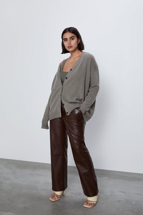 zara cashmere cardigan