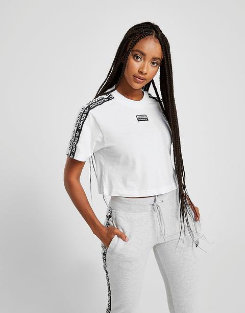 Adidas Originals Tape Crop T-shirt - White - de Jd Sports en 21 Buttons