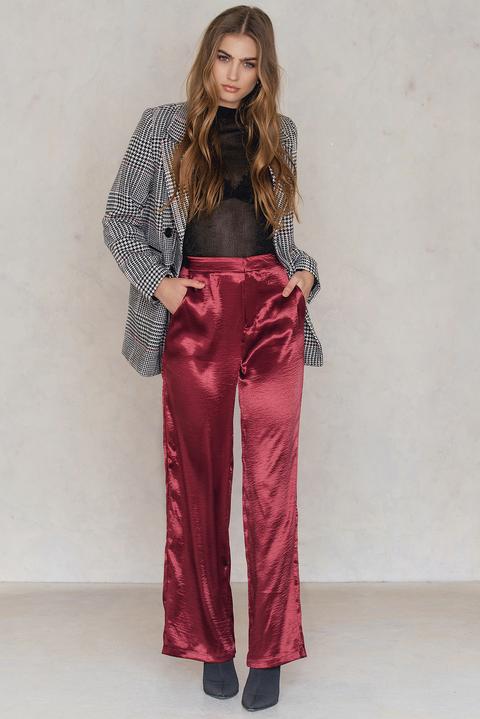 Metallic Flared Pants