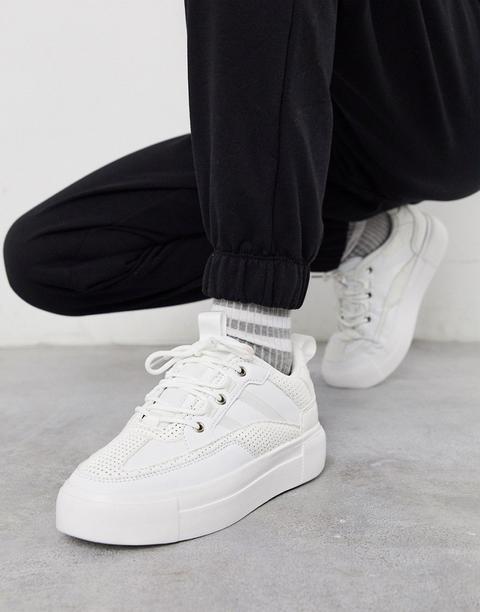 Chunky Sneakers Blancas Deserve De Asos Design-blanco