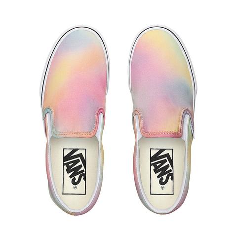 aura shift multi true white vans