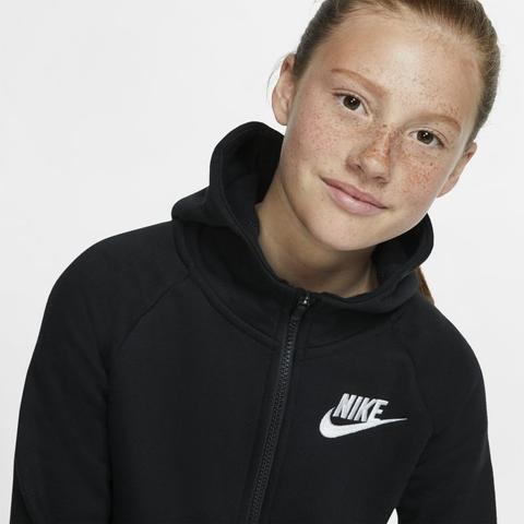 nike girls zip hoodie