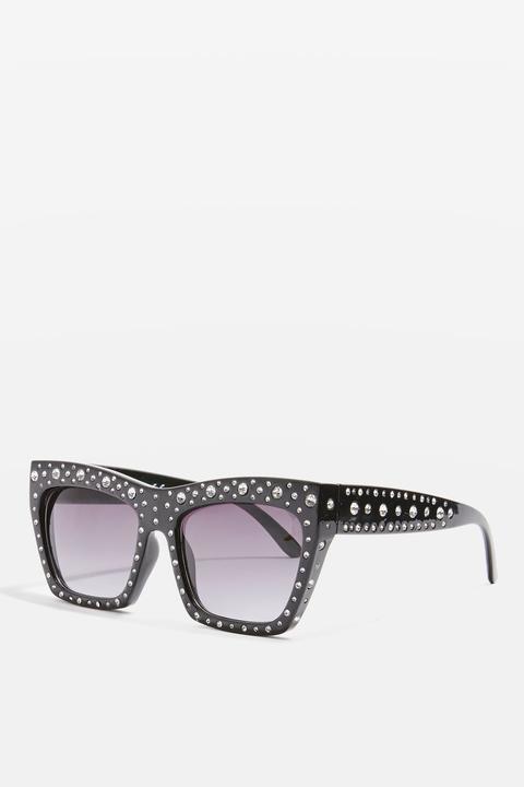 Wilma Crystal Embellished Sunglasses