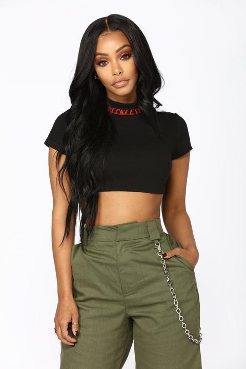 All Kinds Of Reckless Top - Black