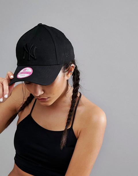 Gorra Negra Con Logo De Ny En El Mismo Tono 9forty De New Era-negro