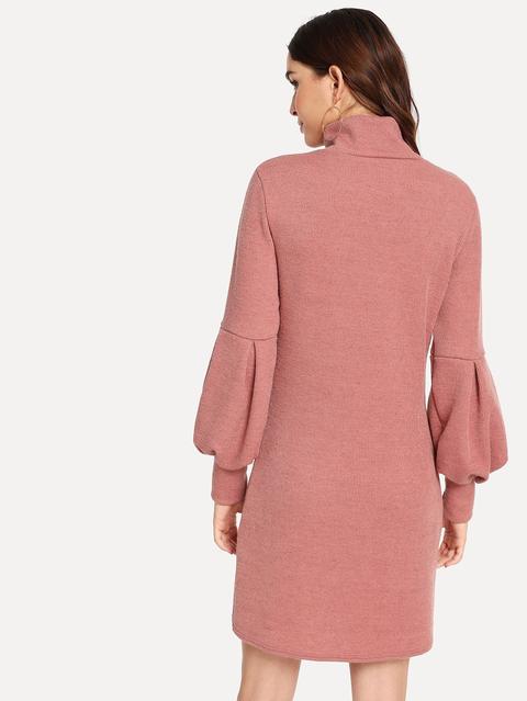 vestito maglione collo alto