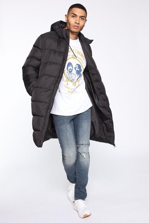 Jaden long puffer jacket Clearance